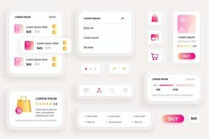 GUI elements for shopping mobile app