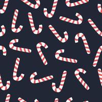 Candy cane holiday seamless pattern vector