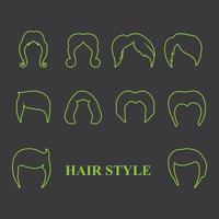 Haircut Style Set vector