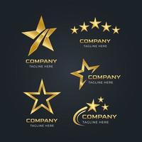 Golden Star Logo vector