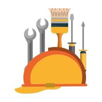 Tools set and hardware cartoon icon vector