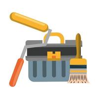 Tools set and hardware cartoon icon vector