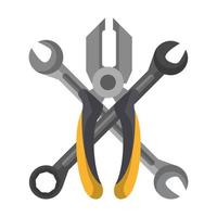 Tools set and hardware cartoon icon vector