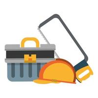 Tools set and hardware cartoon icon vector