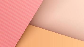 Pastel layered paper design vector