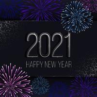 New Year Fireworks Illustration vector