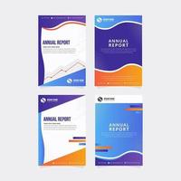 Annual Report Business Template vector