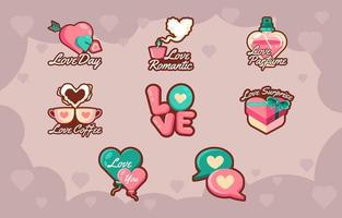 Love Valentine Day with Heart vector