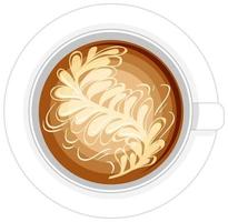 Isolated cup of coffee logo on white background vector