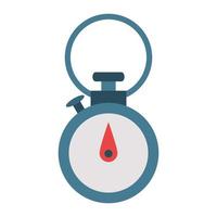 Chronometer timer clock with button vector