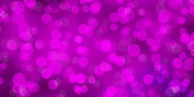 Pink background with circles. vector