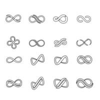 Infinity Design set vector