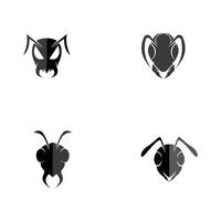 Ant icon set vector