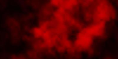 Dark Red pattern with clouds. vector