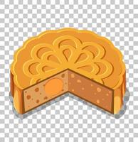 A mooncakes isolated on transparent background vector