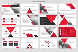 Company minimalistic slide presentation vector