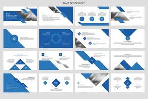 Business company slides promotion introduction presentation vector