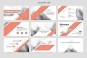 Geometry Business Company Presentation Slides vector