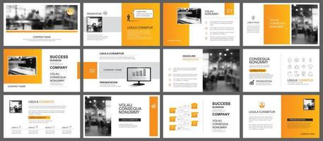 Presentation and slide layout vector