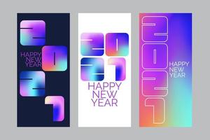 2021 New Year banner vector