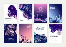 Cover design templates vector