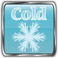 Day weather icon with text cold vector