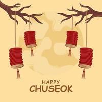 celebración del festival chuseok vector