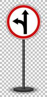 Red traffic sign on transparent background vector