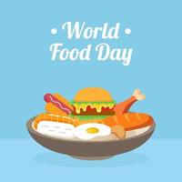 dia mundial de la comida vector