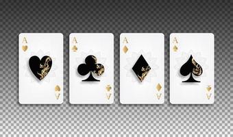 set of poker card. vector