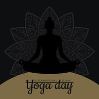 International day of yoga vector