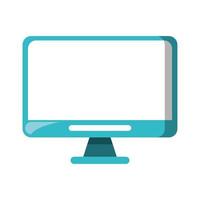 Computer monitor blank screen hardware vector
