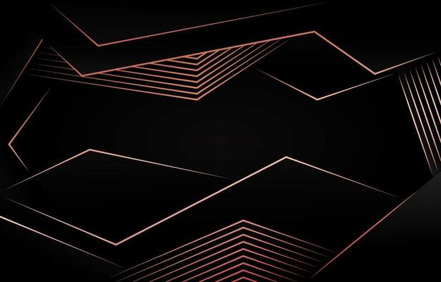 Abstarct Polygonal Dark Background with Rose Gold Shade