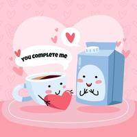 You Complete Me this Valentine vector