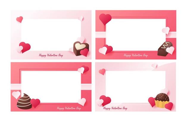 Valentine Day Chocolates Frame