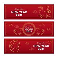 Chinese New Year 2021 Concept vector