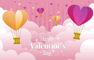 Cloud Valentine Background vector