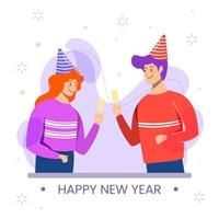 Celebrate New Year Festivity vector