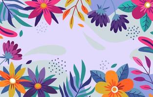 fondo de flores abstractas vector