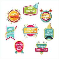 Fun and Joyful New Year Label vector