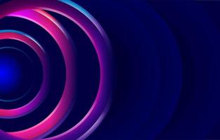 Abstract Dynamic Circular Neon Background vector