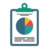 Business profit statistics on clipboard vector