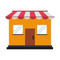 Store shop building isolated vector