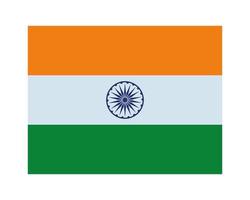 Flag of India cartoon composition vector