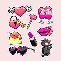 Set of Valentine Day Icons vector