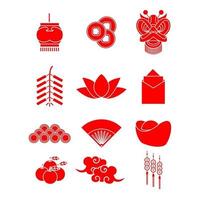 Chinese New Year Festivity Sticker vector