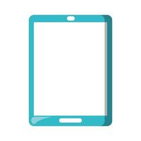 tableta con pantalla en blanco vector