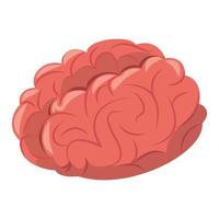 Human brain intelligence symbol cartoon isolated vector