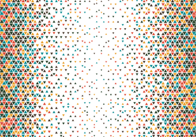Colorful triangle halftone pattern