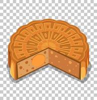 A mooncakes isolated on transparent background vector